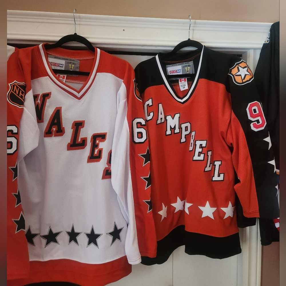 Combo Gretzky Lemieux jerseys